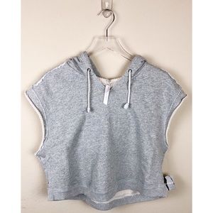 Free People Movement Swoop Crop Sleeveless Hoodie